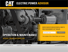 Tablet Screenshot of catelectricpoweradvisor.com